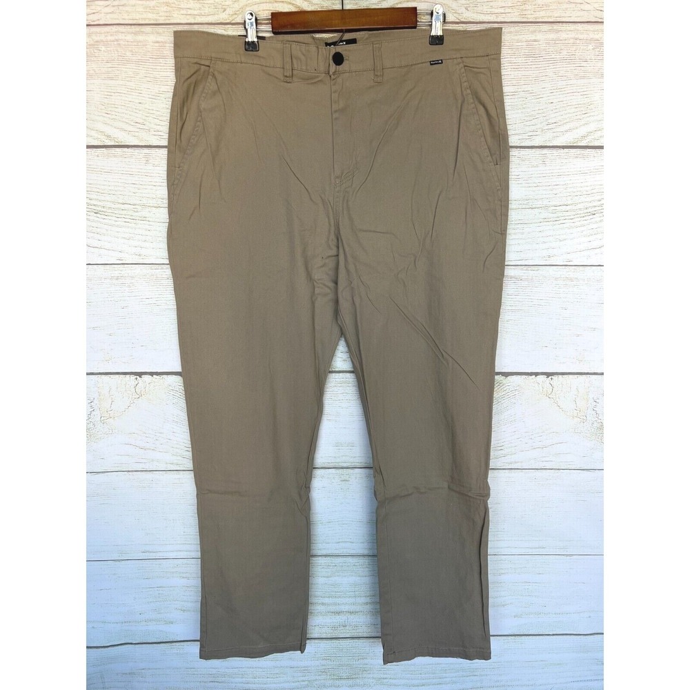 Hurley Worker Pants Mens Size 44X33‎ BGE Stretch Slim Fit 14.5" Leg Opening New